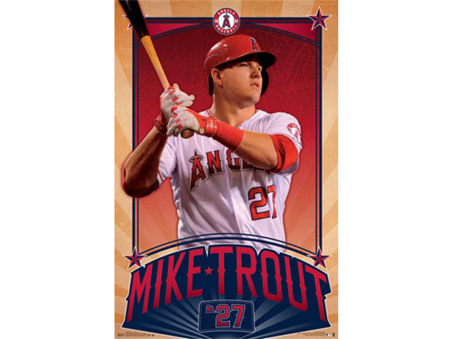Los Angeles Angels & trade - M Trout 15 Poster Print (22 x 34)