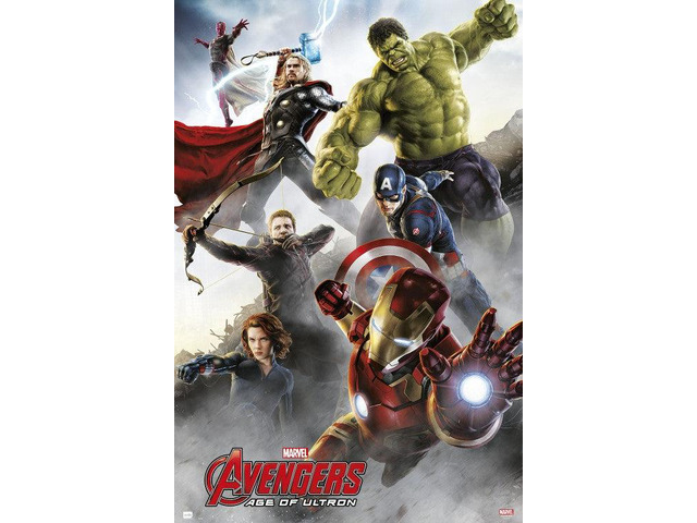 Marvel Avengers Age Of Ultron Group Iron Man Poster (24 x 36)
