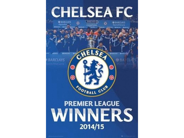 Chelsea FC - Premier League Winners 2014-2015 Poster Print (22 x 34)