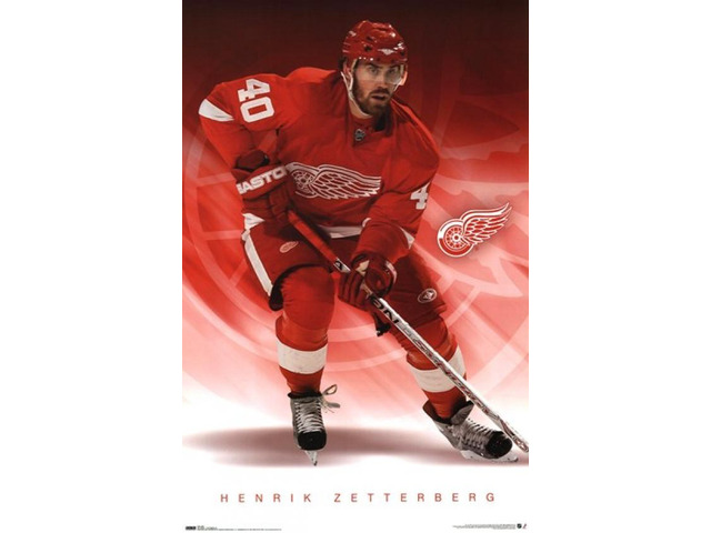 Red Wings - Henrik Zetterberg 08 Poster Print (24 x 36)