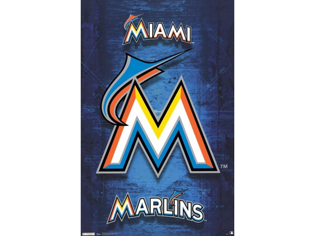 Marlins - Logo 12 Poster Print (24 x 36)