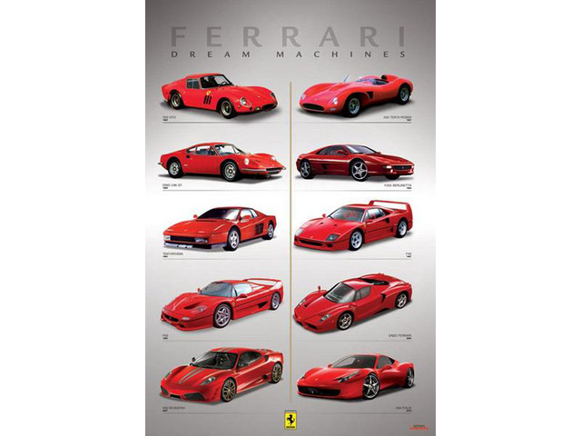 Ferrari - Dream Machines Poster Print (24 x 36)