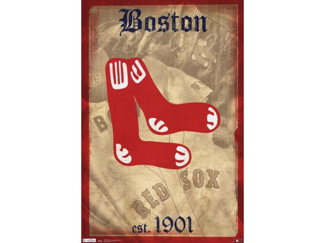 Red Sox - Retro Logo 11 Poster Print (22 x 34)
