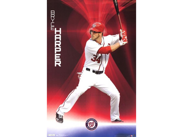 Nationals - B Harper 12 Poster Print (22 x 34)