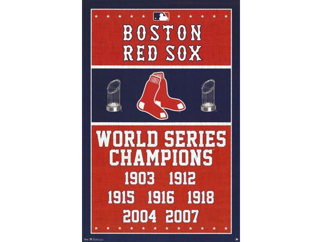 Red Sox - Champions 13 Poster Print (24 x 36)