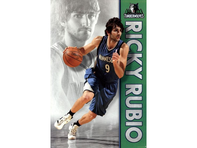 Timberwolves - R Rubio 12 Poster Print (24 x 36)