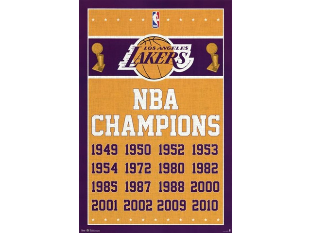 Los Angeles Lakers - Champions 13 Poster Print (22 x 34)