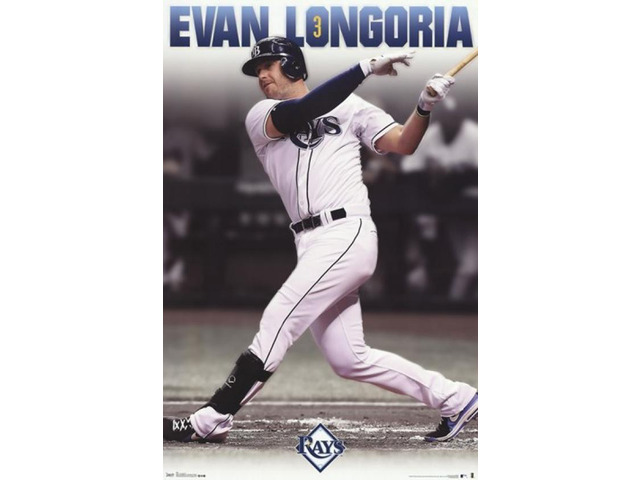Tampa Bay Rays - E Longoria 13 Poster Print (24 x 36)