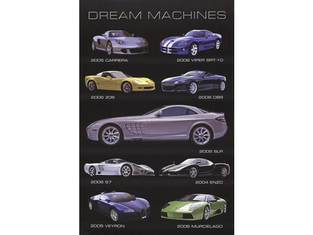Dream Machines - Cars Poster Print (22 x 34)