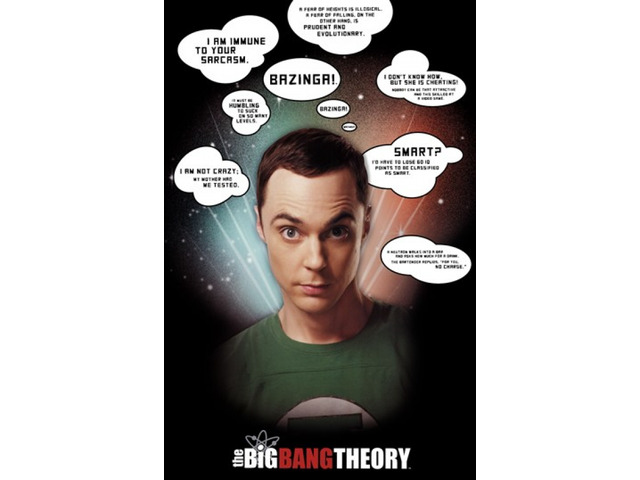 Big Bang Theory - Sheldon Cooper Quotes Poster Print (24 x 36)