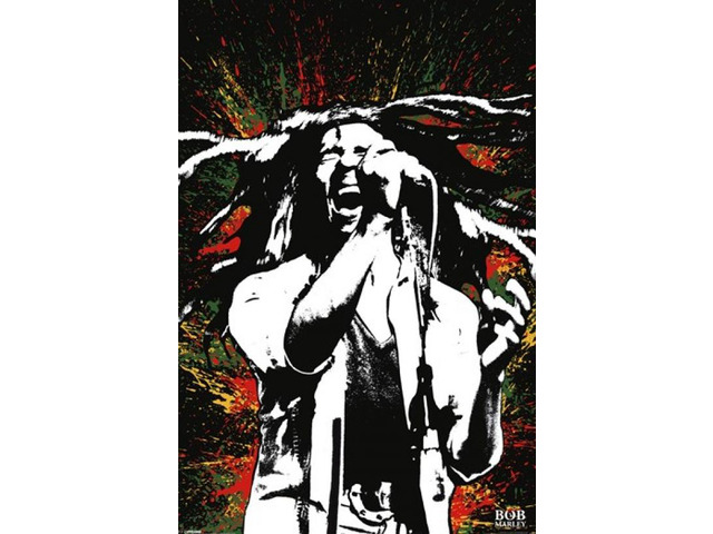 Bob Marley - Paint Splash Poster Print (24 x 36)