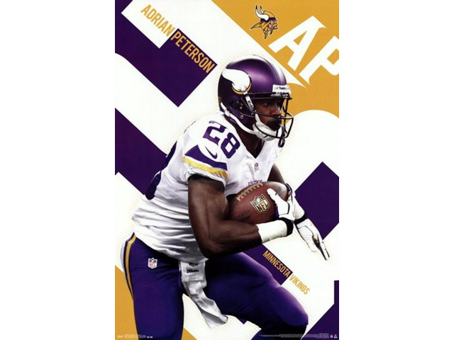 Minnesota Vikings - A Peterson 13 Poster Print (24 x 36)