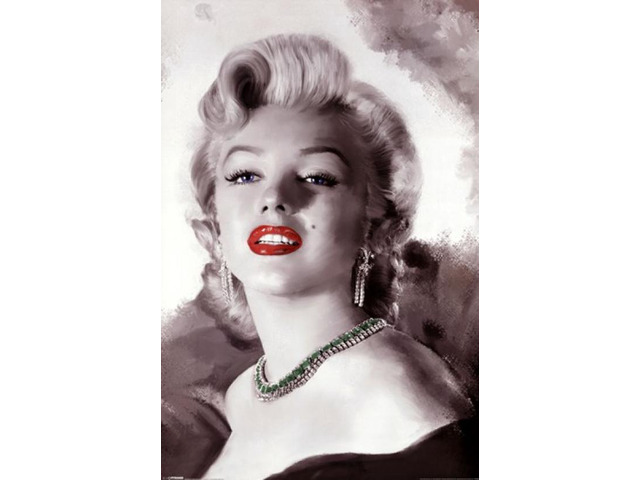 Marilyn Monroe - Diamonds Are a Girl's Best Friend Poster Print (22 x 34)