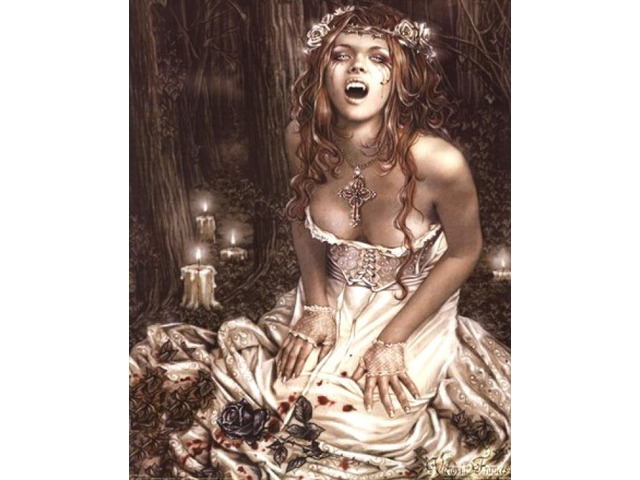 Vampire Girl Poster Print by Victoria Frances (16 x 20)