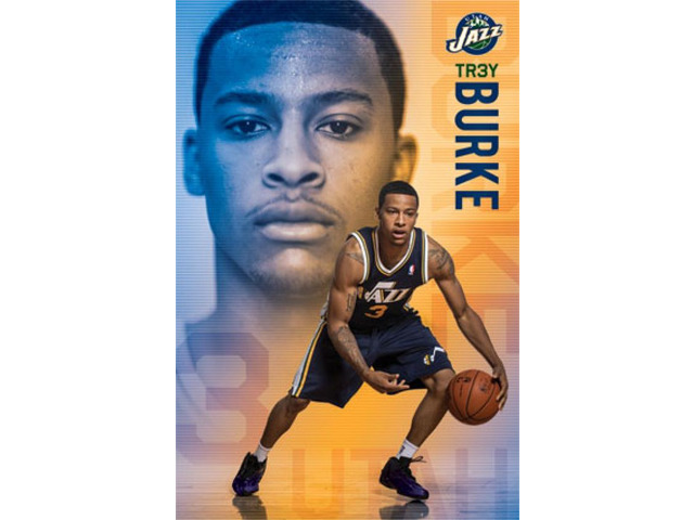 Utah Jazz - T Burke 13 Poster Print (22 x 34)