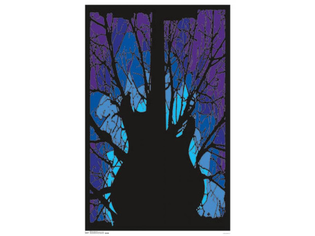 Black Light - Woods Guitar Poster (23 x 35)