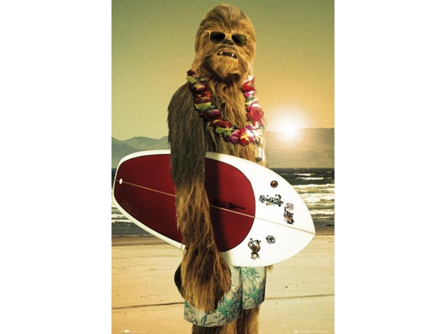 Star Wars Chewbacca Chewbacca - Surf Board Poster Print (24 X 36)