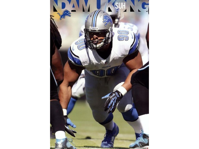 Detroit Lions - Ndamukong Suh 2013 Poster Print (24 x 36)