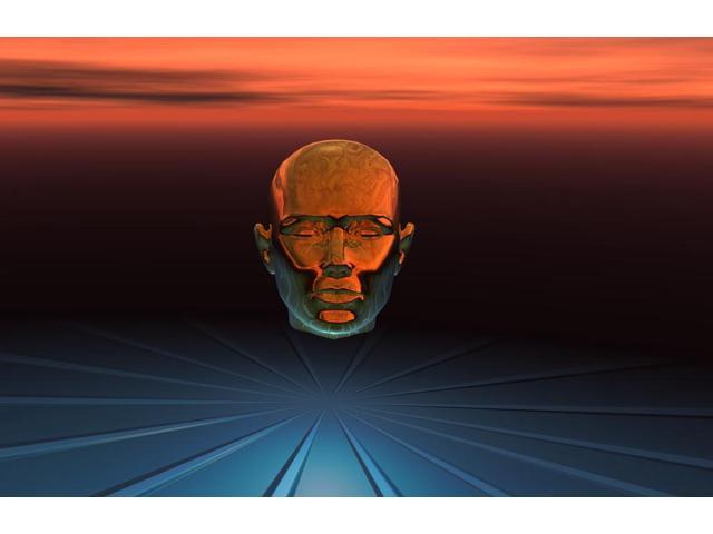 A central computer brain interlinked with every computer on the planet Poster Print (35 x 22)