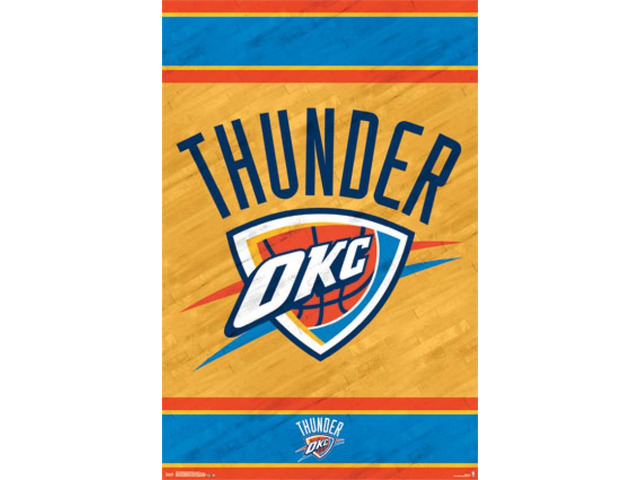 Oklahoma City Thunder - Logo 14 Poster Print (22 x 34)