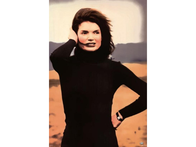 Jackie Onassis - Beach Poster Print (22 x 34)