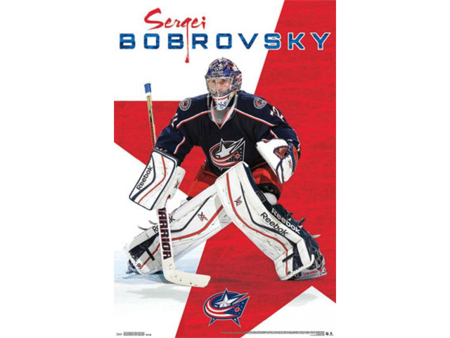 Columbus Blue Jackets - Sergei Bobrovsky 2013 Poster Print (22 x 34)