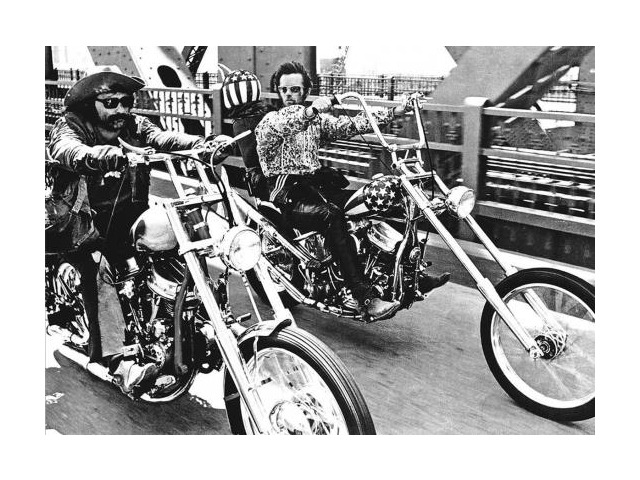 Easy Rider Bridge Bikes On Bridge Poster (36 x 24)