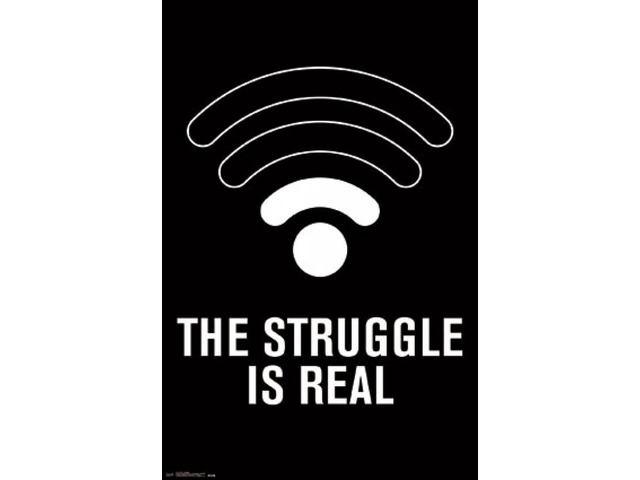Wi-fi - Struggle Poster Print (22 x 34)