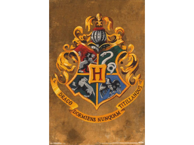 Harry Potter - Hogwarts Crest Poster Print (22 x 34)