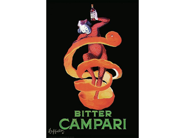 Cappiello Campari Poster Print Bitter Campari Poster Print (22 x 34)