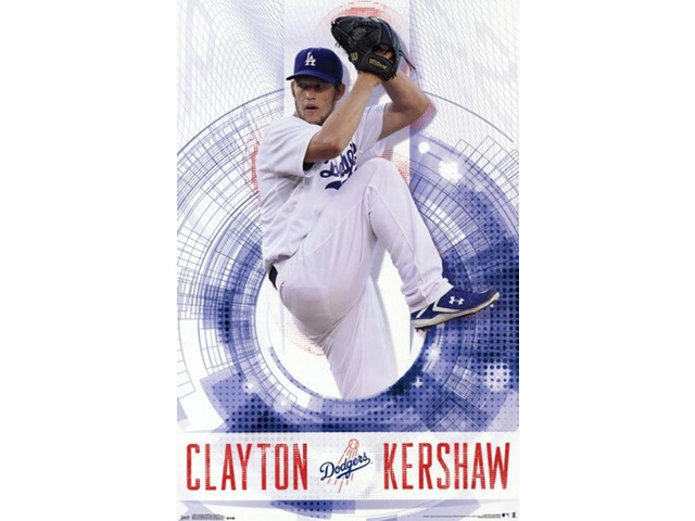 Los Angeles Dodgers - C Kershaw 14 Poster Print (22 x 34)