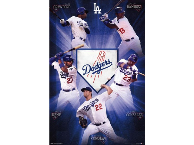 Los Angeles Dodgers - Team 13 Poster Print (22 x 34)