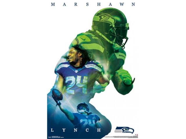 Seattle Seahawks - M Lynch 15 Poster Print (24 x 36)