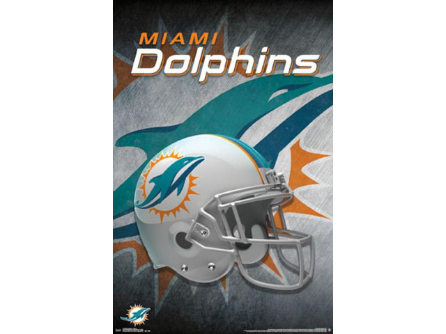 Miami Dolphins - Helmet 15 Poster Print (22 x 34)