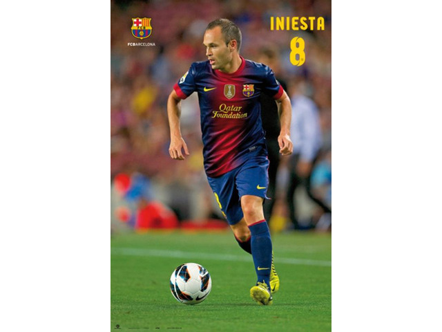 Andres Iniesta Soccer Poster Print By (24 X 36)