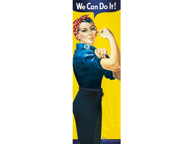 Rosie the Riveter - We Can Do Poster Print (12 x 36) - Item # PYRMCPP60016