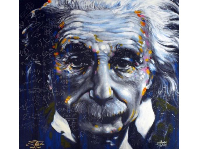 Albert Einstein - Stephen Fishwick Poster Print (24 X 36)