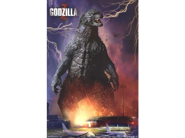 Godzilla - Airport Poster Print (24 x 36)