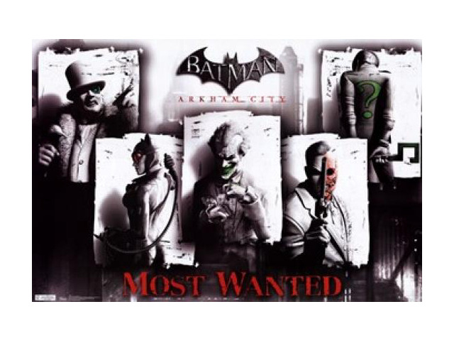 Batman Arkham City - Most Wanted Poster Print (36 x 24)