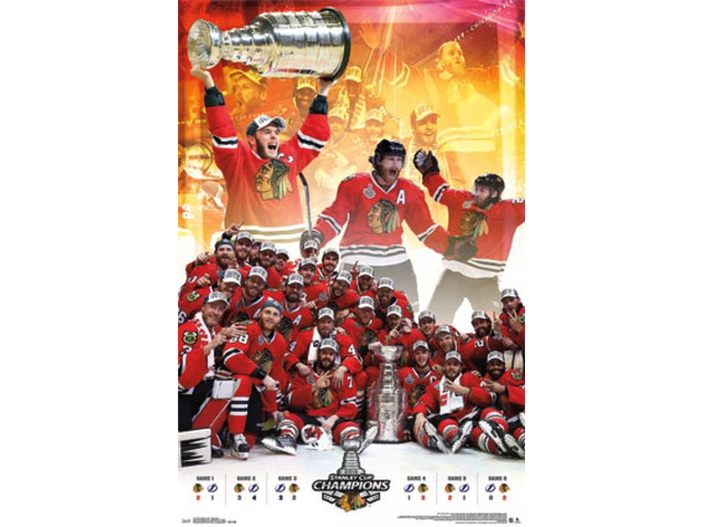 Posterazzi TIARP13718 2015 Chicago Blackhawks Stanley Cup - Celebration Poster Print - 24 x 36 in.