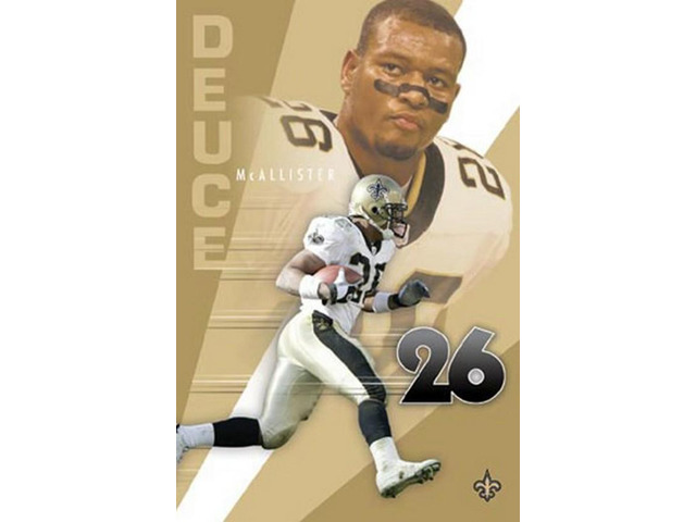 New Orleans Saints - Deuce Mcallister Poster Print (24 x 36)