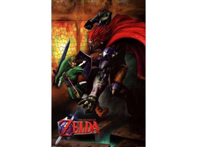 Zelda - Link vs. Ganondorf Poster Print (22 x 34)