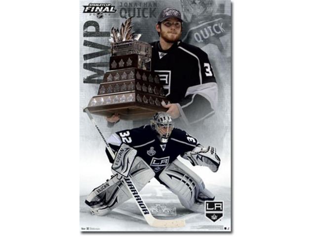 2012 Los Angeles Kings Jonathan Quick Stanley Cup - MVP Poster Print (24 x 36)