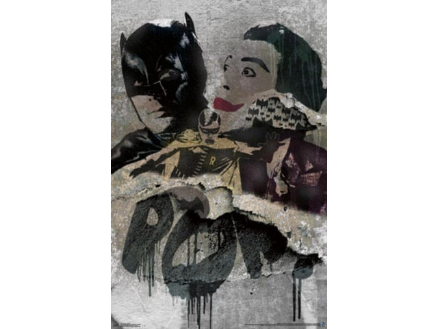 Batman - Grunge Poster Poster Print (34 x 22)