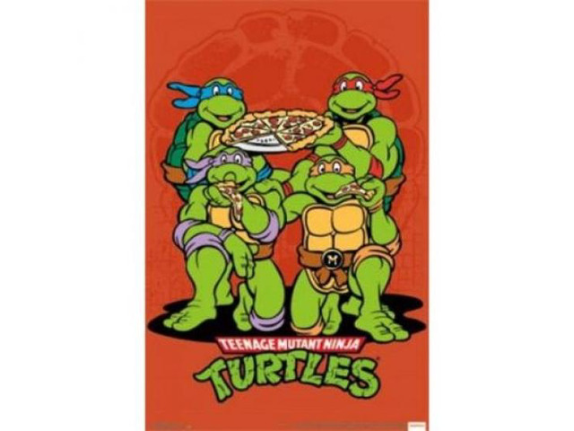 Teenage Mutant Ninja Turtles Pizza Poster Print (22 x 34)