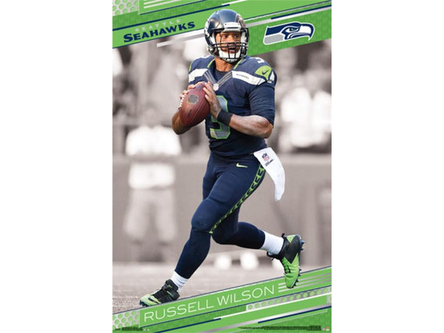 Seattle Seahawks - R Wilson 15 Poster Print (24 x 36)