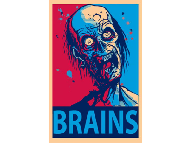 Zombie Brains Poster Print (22 x 34)