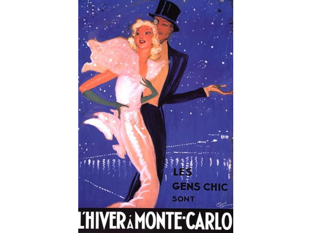 Monte Carlo Les Gens Chic Poster Print (22 x 34)