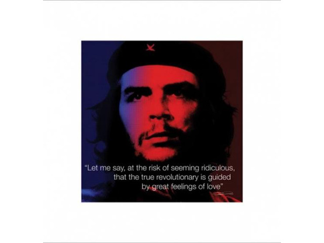 Che Guevara - iQuote - Great Feelings of Love Poster Print (16 x 16)