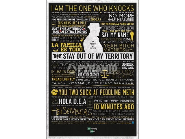 Breaking Bad – Classic Quotes Poster Print by (24 x 36)
